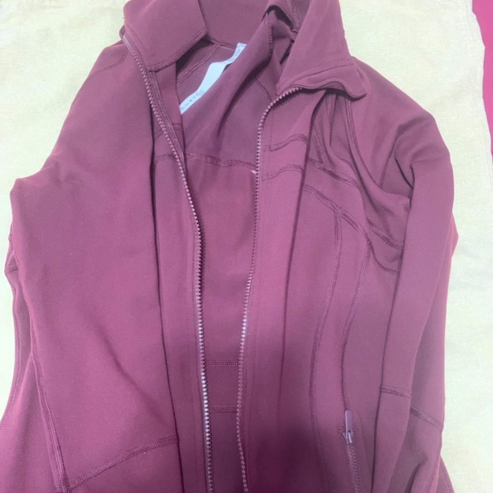 Lululemon Define Jacket Burgundy Size 6